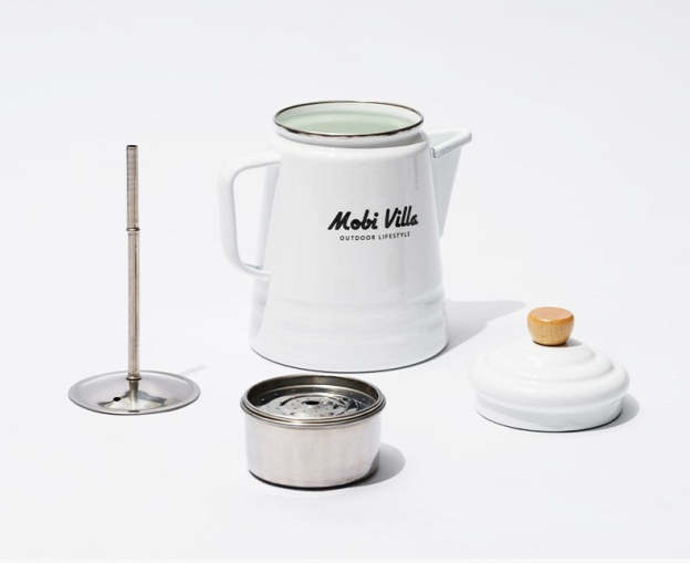 Mobi Garden Huan Yan Enamel 1.5L Coffee Pot - White-Goritta Works Sdn. Bhd. 202501017603 (1619017-X)