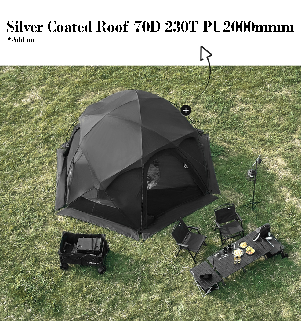 Mobi Garden Commander 185 3- 4 person - Black