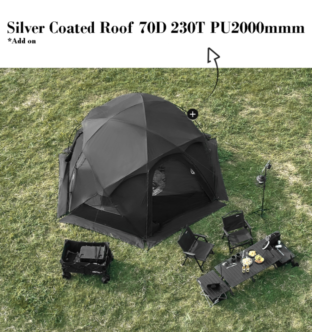 Mobi Garden Commander 185 3- 4 person - Black