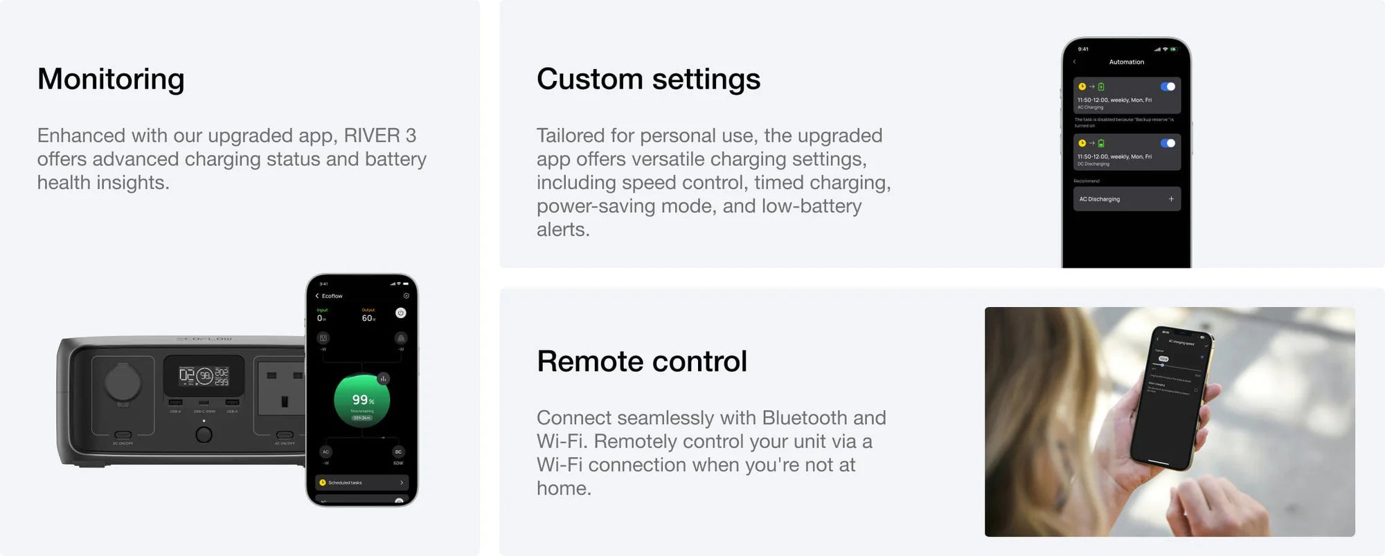 EcoFlow RIVER 3 UPS Portable Power Station 245Wh | 600W