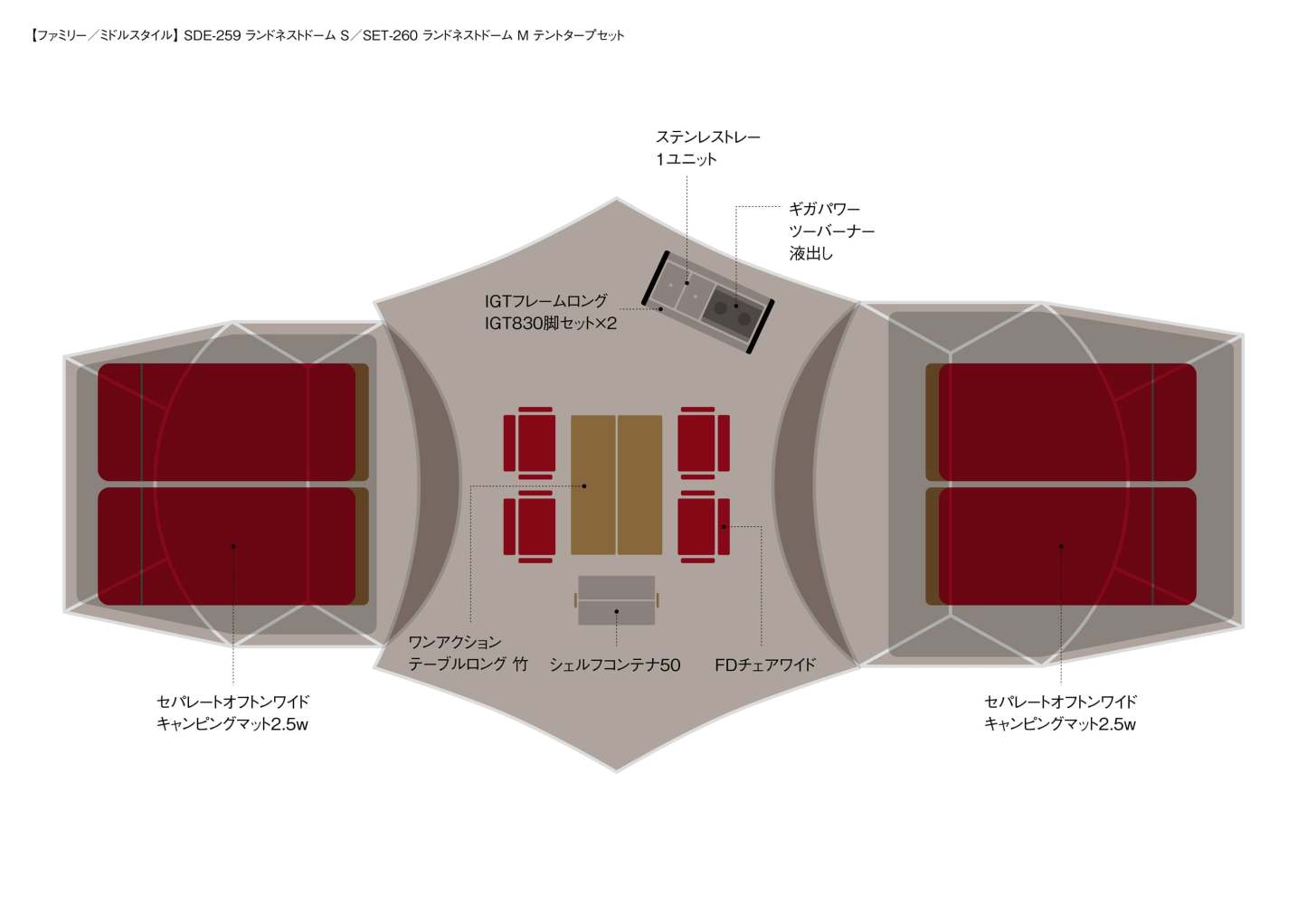Snow Peak Land Nest Medium 3-4 person Tent with Tent Set-Goritta Works Sdn. Bhd. 202501017603 (1619017-X)