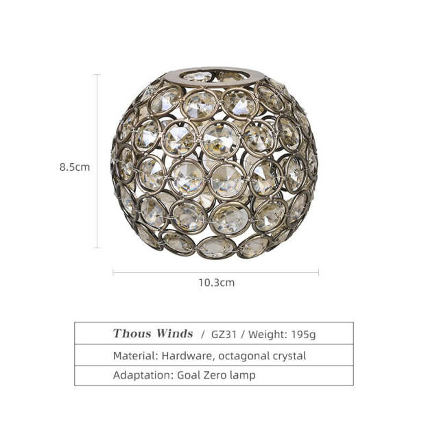 Thous Winds Goal Zero Light Crystal Ball GZ31 - Amber-Goritta Works Sdn. Bhd. 202501017603 (1619017-X)