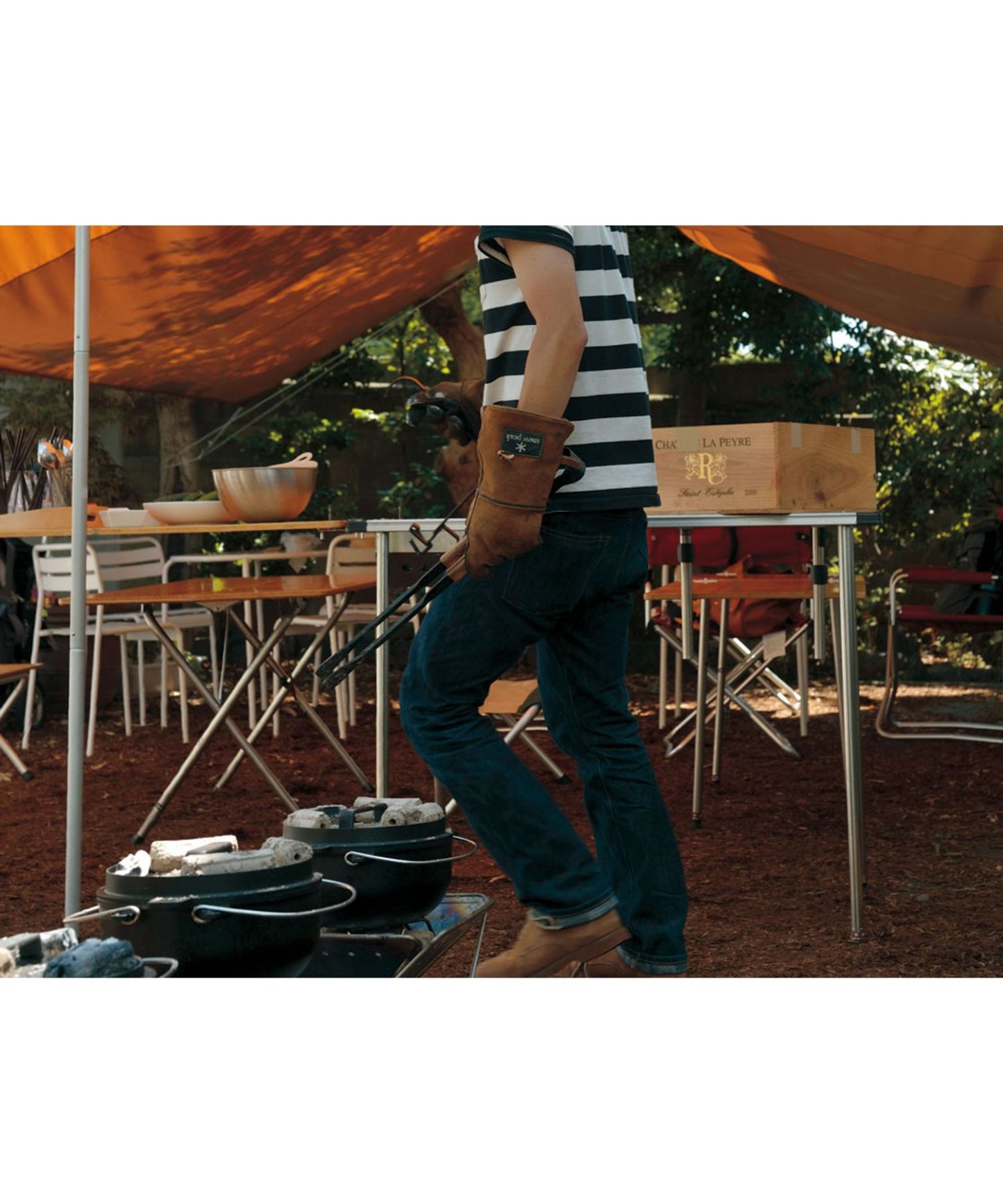 Snow Peak Fireside Gloves Brown