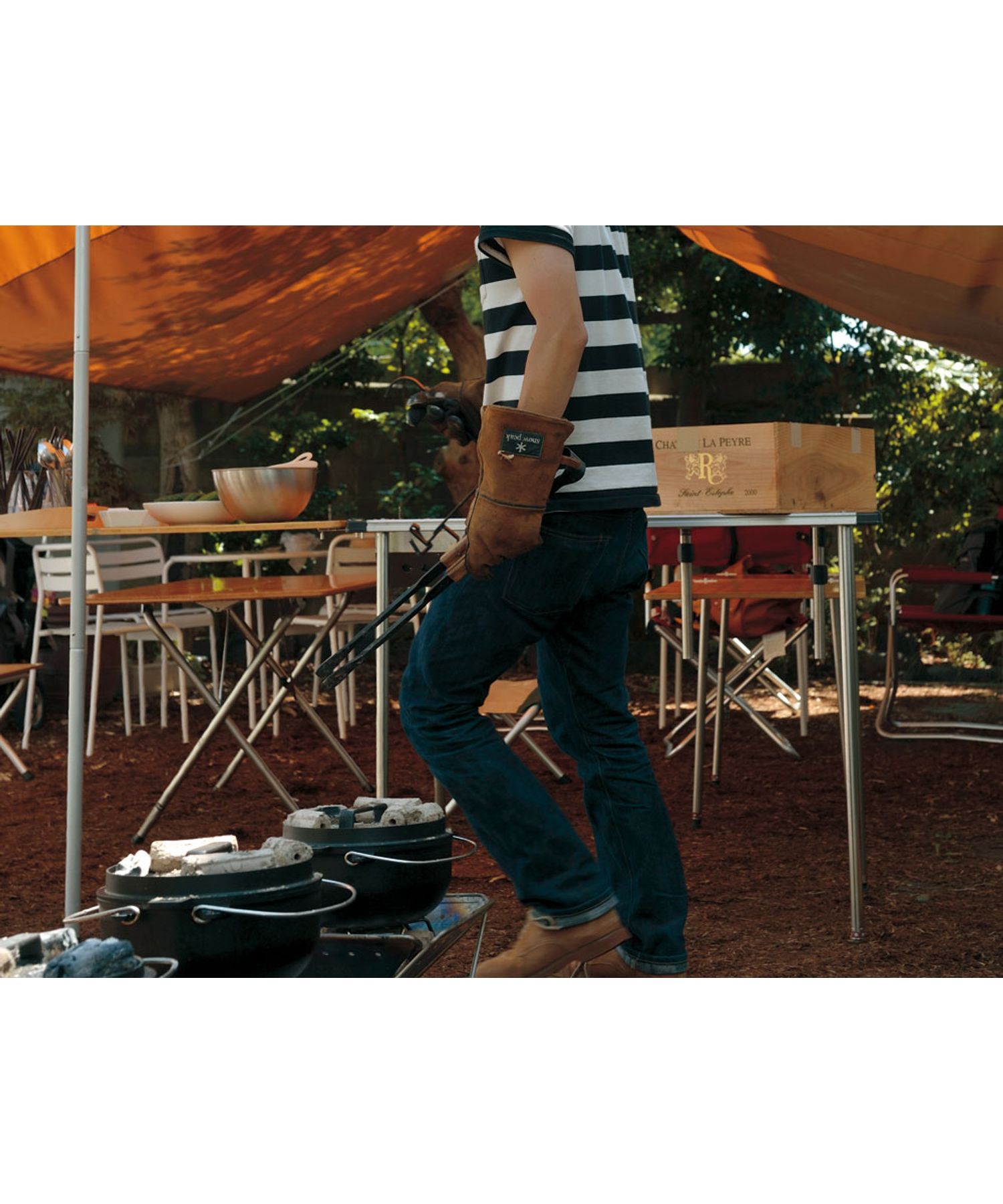 Snow Peak Fireside Gloves Brown