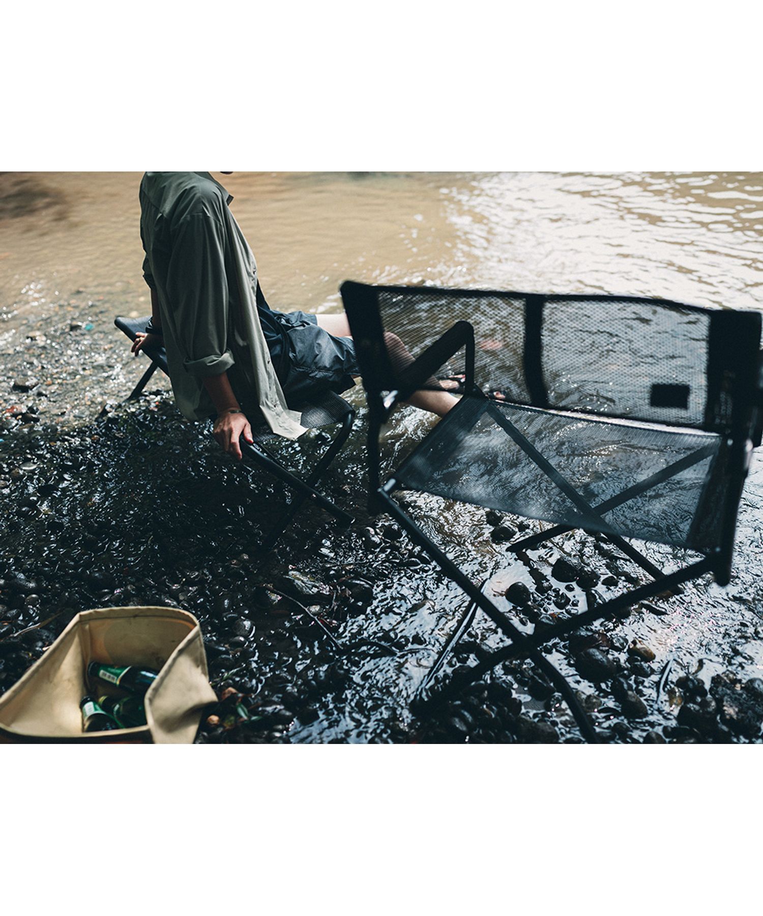 Snow Peak Mesh FD Bench Black