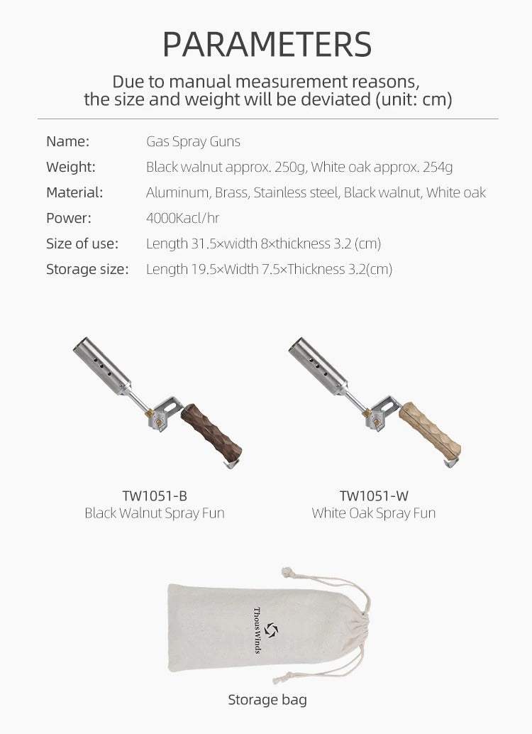 Thous Winds Folding Torch - Black Walnut-Goritta Works Sdn. Bhd. 202501017603 (1619017-X)
