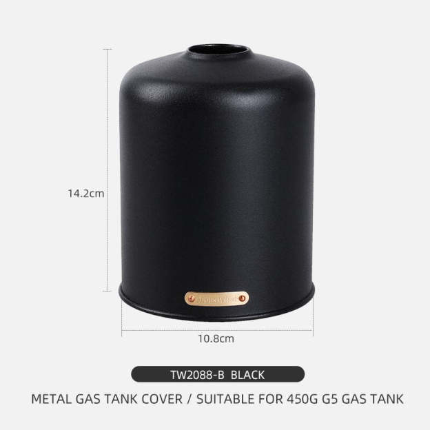 Thous Winds 450g OD Gas Canister Metal Cover - Black-Goritta Works Sdn. Bhd. 202501017603 (1619017-X)