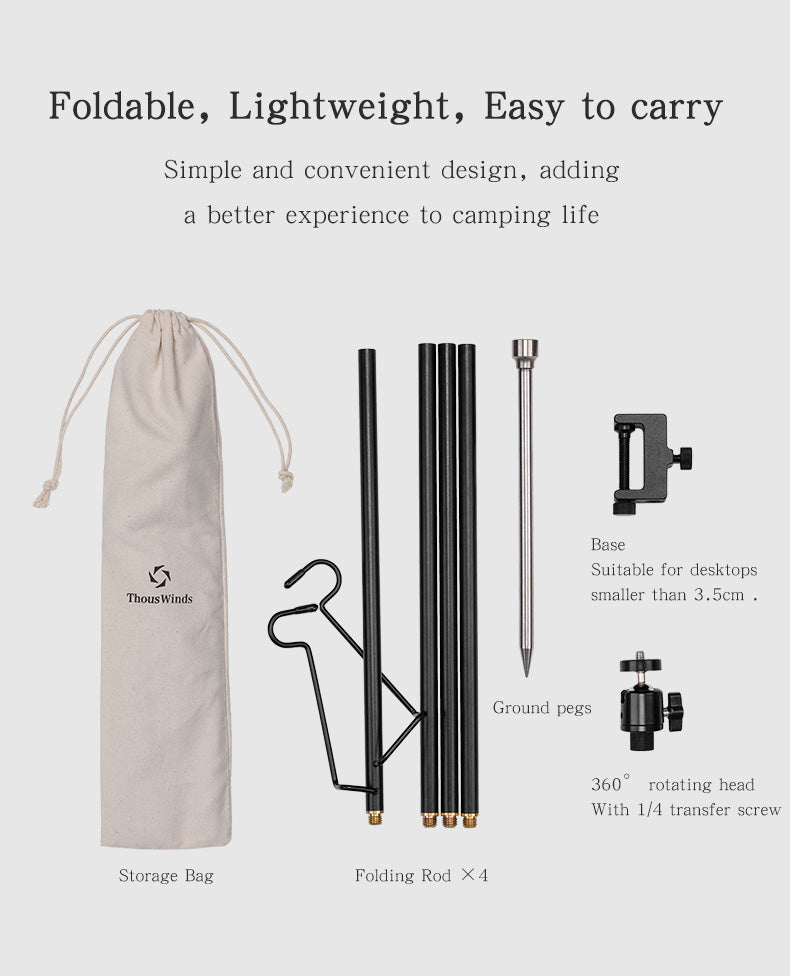 ThousWinds M10 Lightweight Foldable Pole-Goritta Works Sdn. Bhd. 202501017603 (1619017-X)