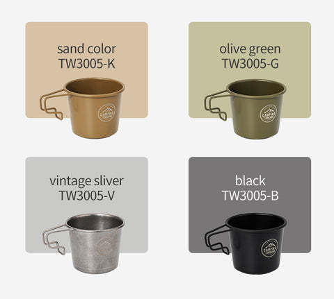 Thous Winds 350ml Sierra Cup - Black-Goritta Works Sdn. Bhd. 202501017603 (1619017-X)