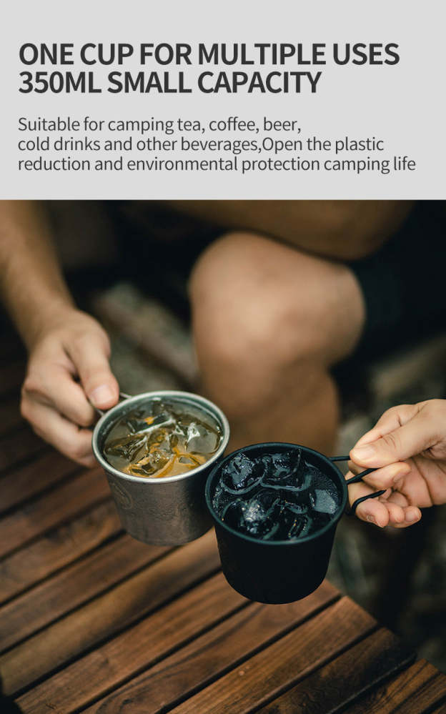 Thous Winds 350ml Sierra Cup - Black-Goritta Works Sdn. Bhd. 202501017603 (1619017-X)