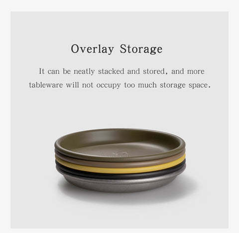 Thous Winds Small Vintage Dinner Plate - Black