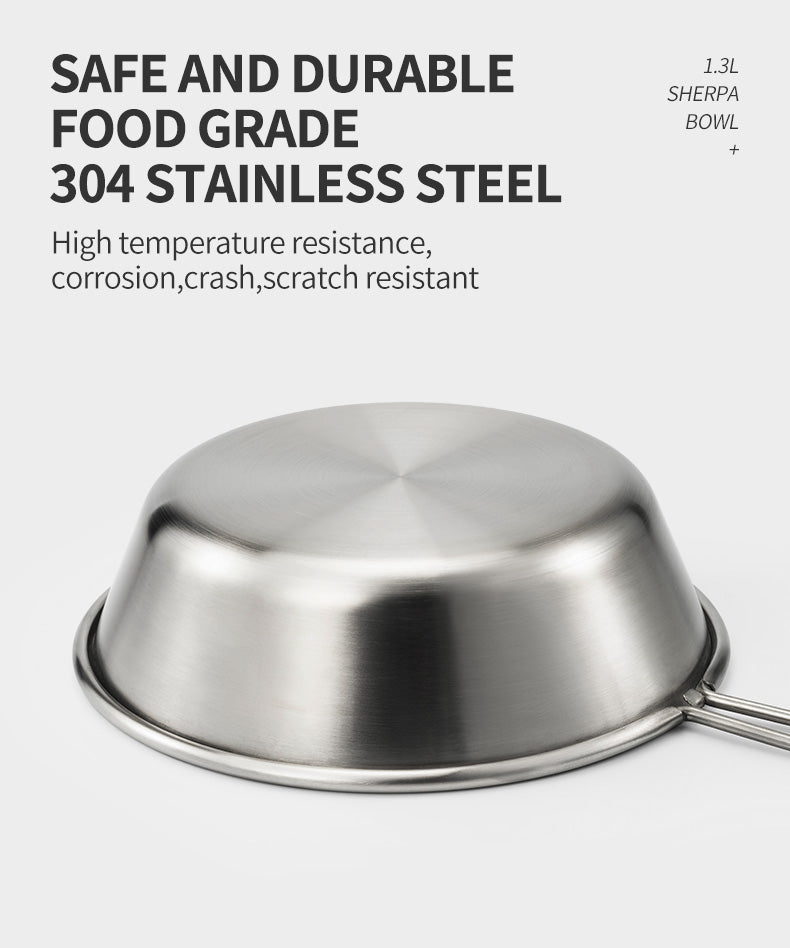 Thous Winds 1.3L Stainless Steel Sierra Bowl - Vintage Silver-Goritta Works Sdn. Bhd. 202501017603 (1619017-X)