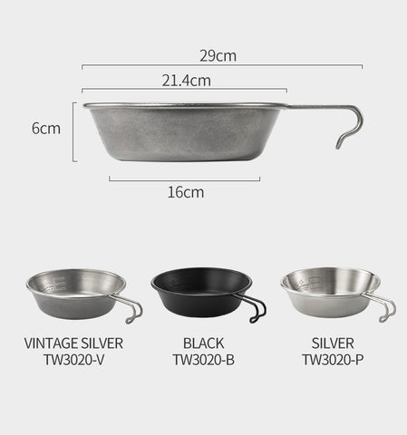 Thous Winds 1.3L Stainless Steel Sierra Bowl - Vintage Silver-Goritta Works Sdn. Bhd. 202501017603 (1619017-X)