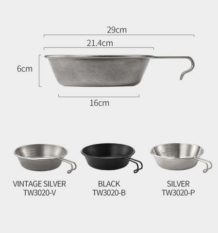 Thous Winds 1.3L Stainless Steel Sierra Bowl - Vintage Silver-Goritta Works Sdn. Bhd. 202501017603 (1619017-X)
