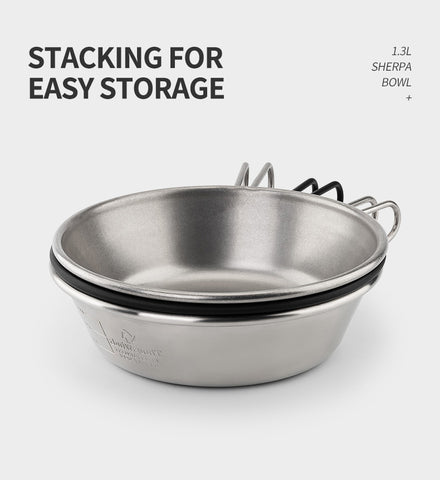 Thous Winds 1.3L Stainless Steel Sierra Bowl - Vintage Silver-Goritta Works Sdn. Bhd. 202501017603 (1619017-X)