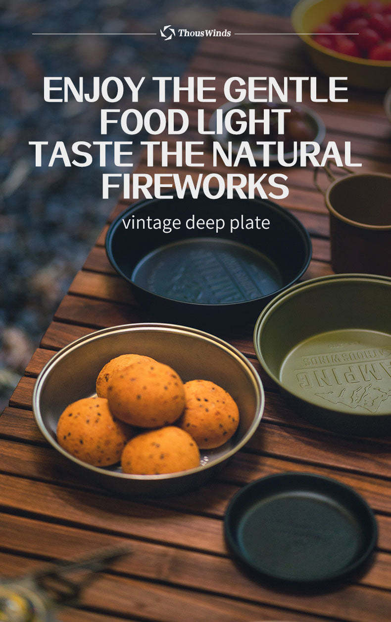 Thous Winds Vintage Deep Plate - Black-Goritta Works Sdn. Bhd. 202501017603 (1619017-X)