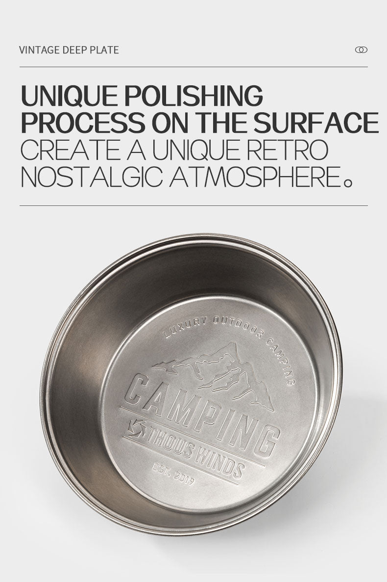 Thous Winds Vintage Deep Plate - Black-Goritta Works Sdn. Bhd. 202501017603 (1619017-X)