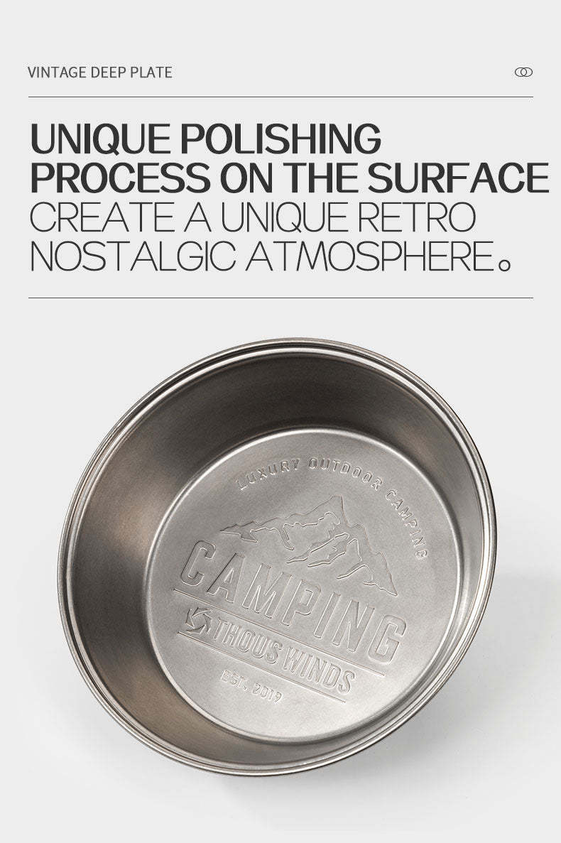 Thous Winds Vintage Deep Plate - Black-Goritta Works Sdn. Bhd. 202501017603 (1619017-X)