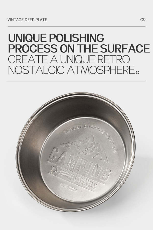 Thous Winds Vintage Deep Plate - Black-Goritta Works Sdn. Bhd. 202501017603 (1619017-X)