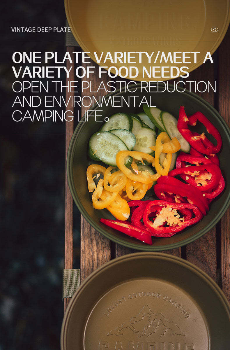 Thous Winds Vintage Deep Plate - Black-Goritta Works Sdn. Bhd. 202501017603 (1619017-X)