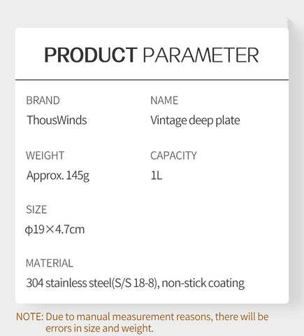 Thous Winds Vintage Deep Plate - Black-Goritta Works Sdn. Bhd. 202501017603 (1619017-X)