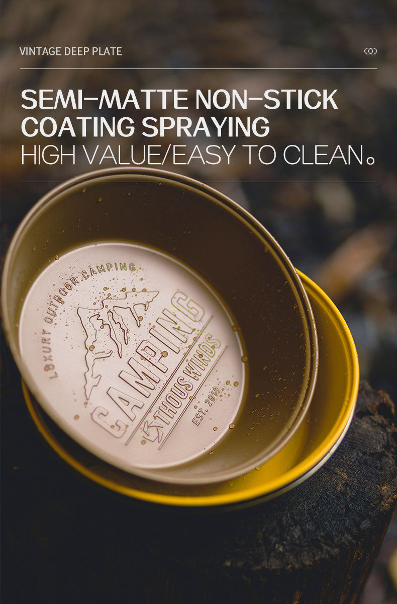 Thous Winds Vintage Deep Plate - Black-Goritta Works Sdn. Bhd. 202501017603 (1619017-X)