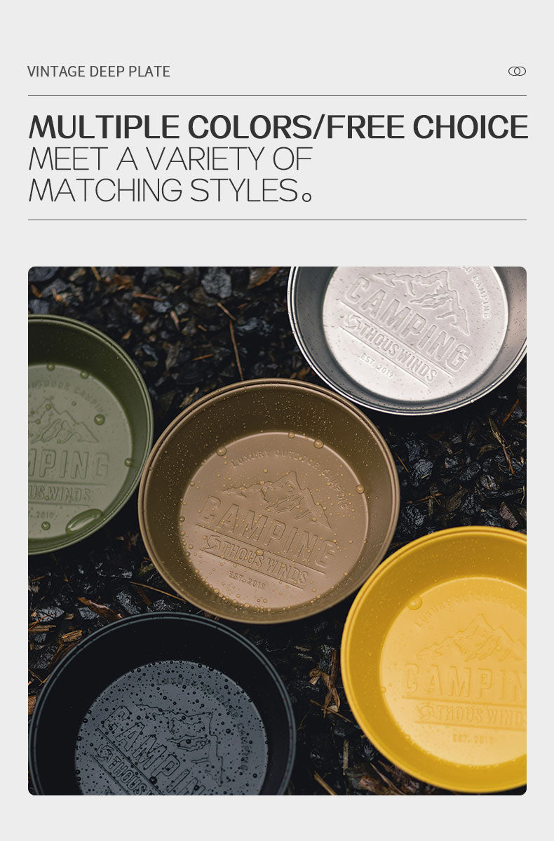 Thous Winds Vintage Deep Plate - Black-Goritta Works Sdn. Bhd. 202501017603 (1619017-X)