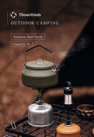 Thous Winds 1L Stainless Steel Kettle - Olive Green-Goritta Works Sdn. Bhd. 202501017603 (1619017-X)