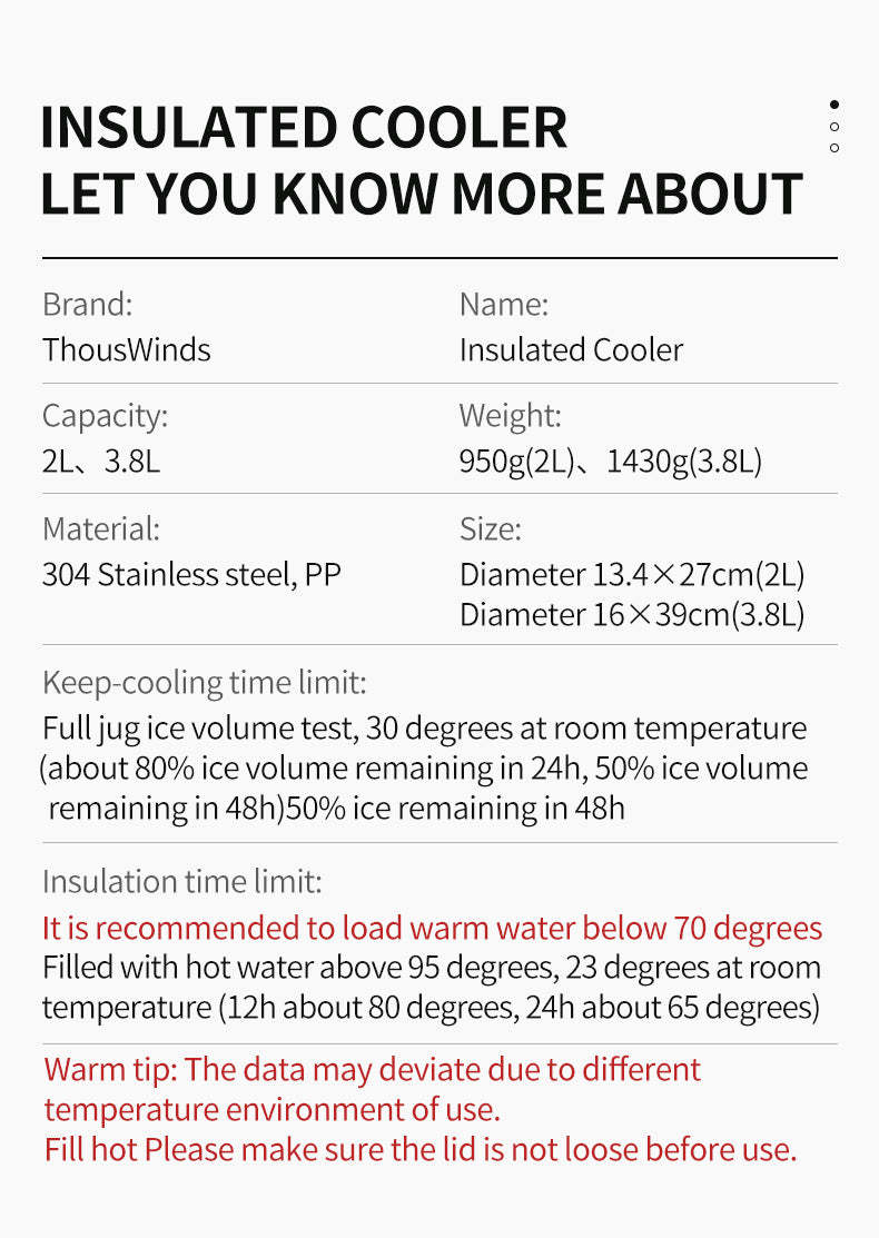 Thous Winds 2L Thermal Insulation Cooler - Primary-Goritta Works Sdn. Bhd. 202501017603 (1619017-X)