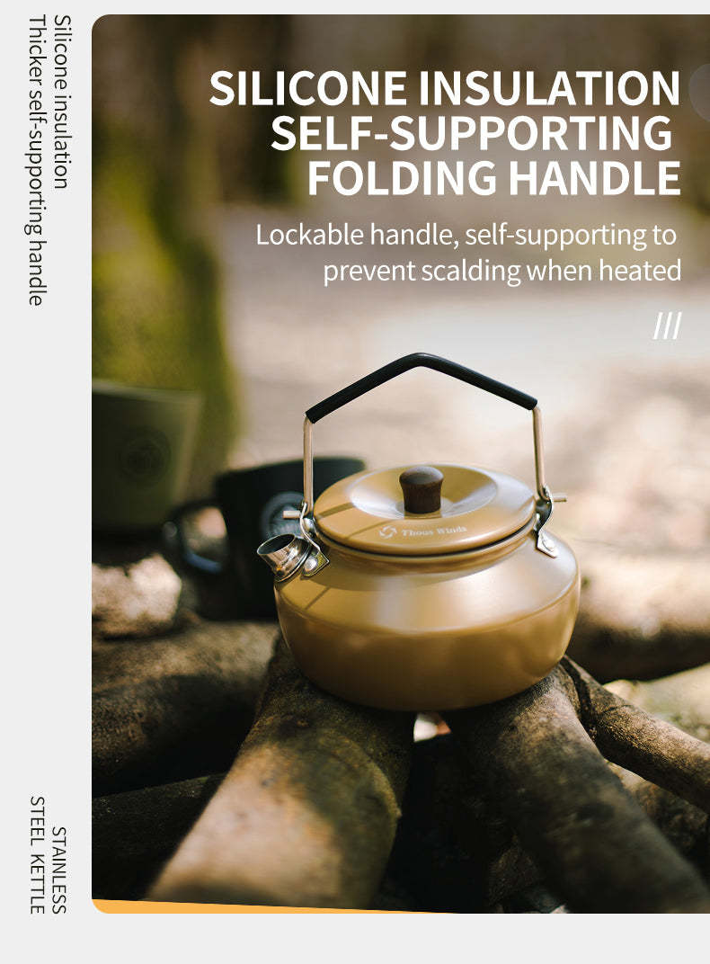 Thous Winds 0.6L Mini Stainless Steel Kettle - Sand