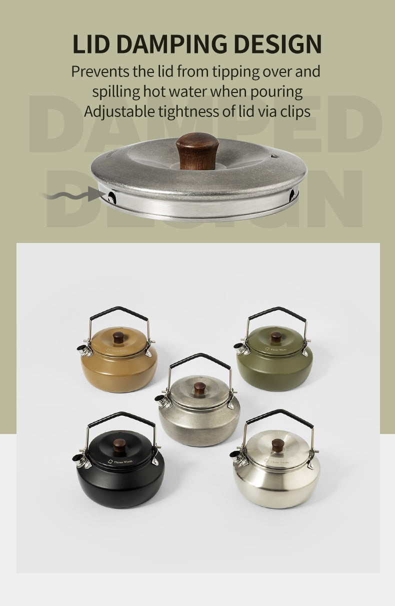 Thous Winds 0.6L Mini Stainless Steel Kettle - Sand