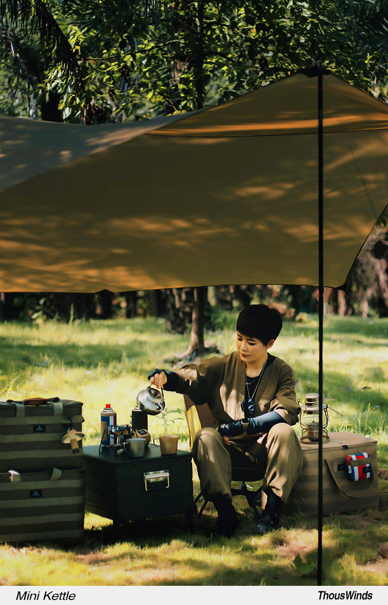 Thous Winds 0.6L Mini Stainless Steel Kettle - Sand