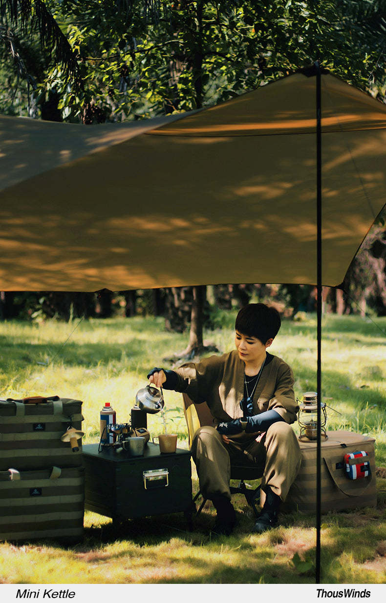 Thous Winds 0.6L Mini Stainless Steel Kettle - Sand