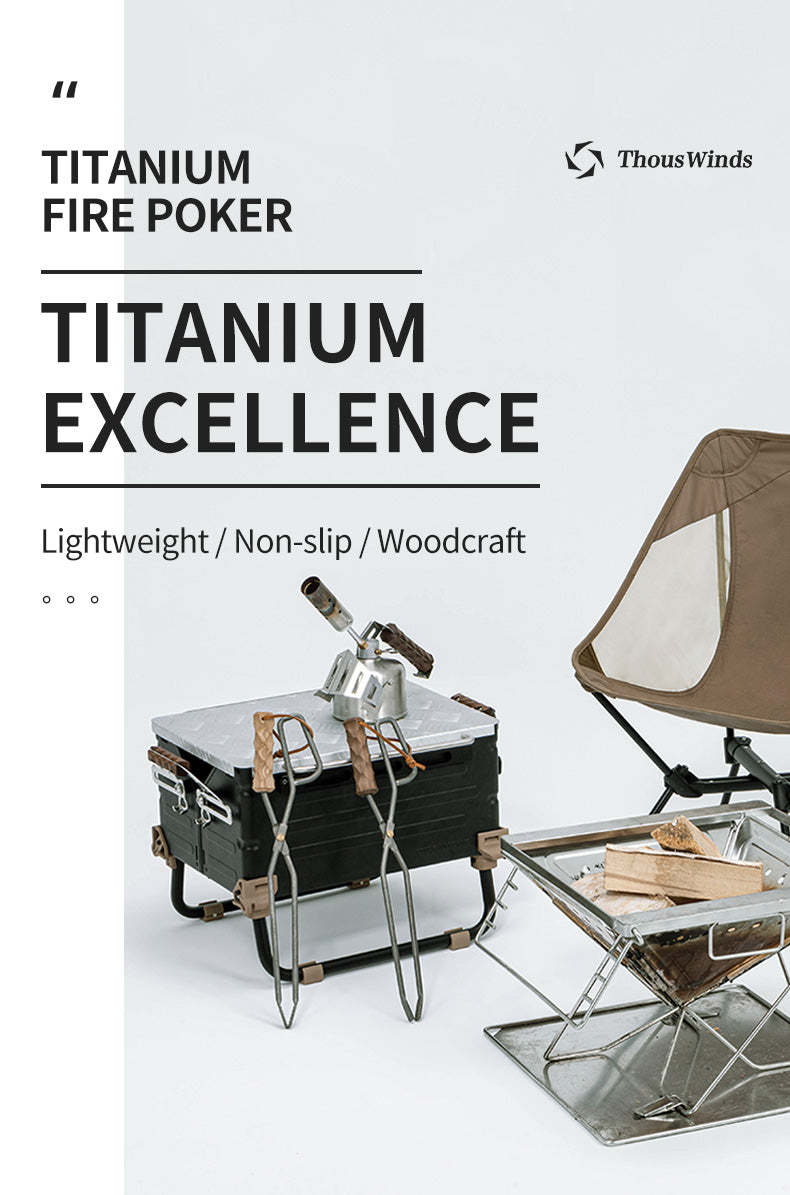 Thous Winds Titanium Fire Poker - Black Walnut-Goritta Works Sdn. Bhd. 202501017603 (1619017-X)