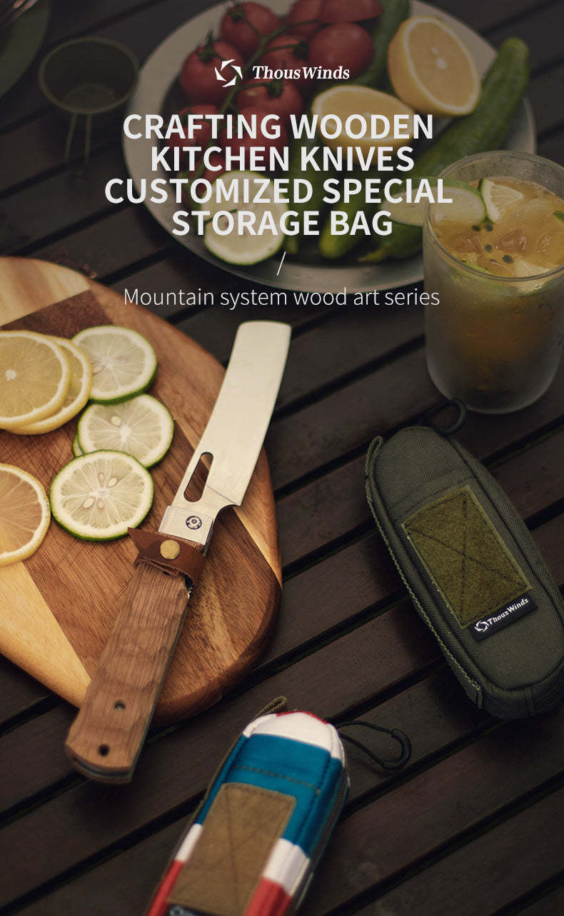 Thous Winds Woodcraft Kitchen Knife - Black Walnut-Goritta Works Sdn. Bhd. 202501017603 (1619017-X)