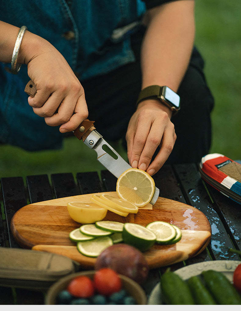 Thous Winds Woodcraft Kitchen Knife - Black Walnut-Goritta Works Sdn. Bhd. 202501017603 (1619017-X)
