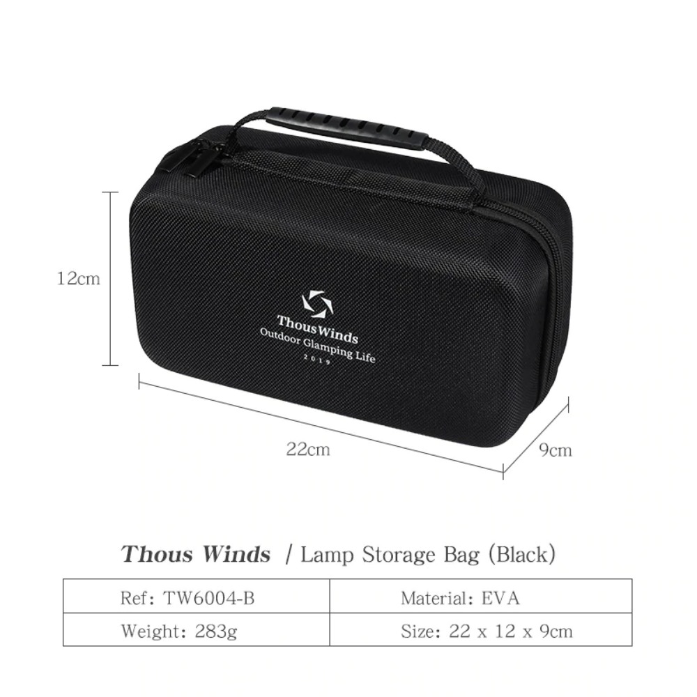 Thous Winds Lamp Storage Bag - Black-Goritta Works Sdn. Bhd. 202501017603 (1619017-X)