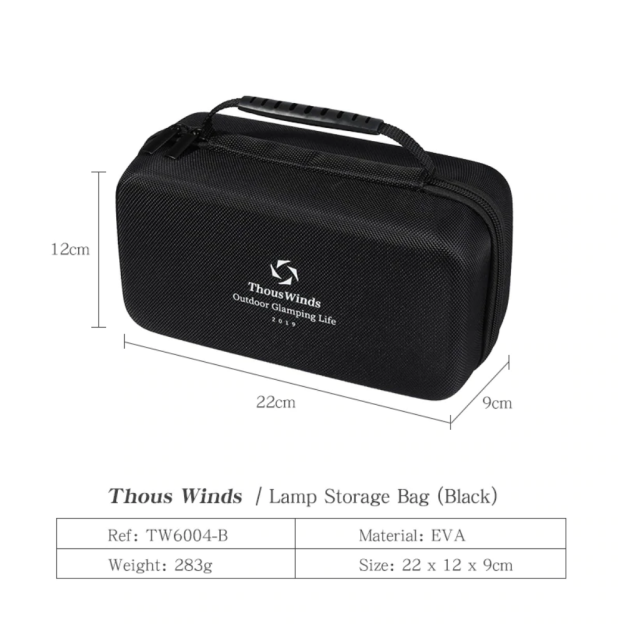 Thous Winds Lamp Storage Bag - Black-Goritta Works Sdn. Bhd. 202501017603 (1619017-X)
