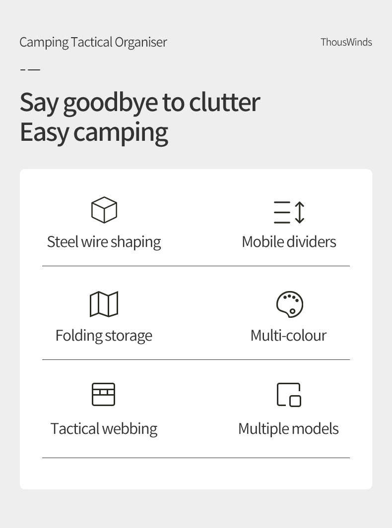 ThousWinds Camping Tactical Organiser S - Red, White & Blue-Goritta Works Sdn. Bhd. 202501017603 (1619017-X)