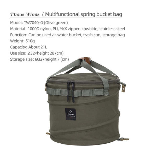 Thous Winds Multifunction Spring Bucket Bag - Olive Green-Goritta Works Sdn. Bhd. 202501017603 (1619017-X)