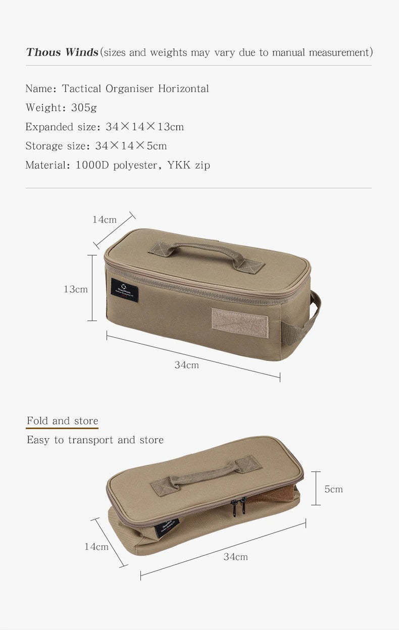 Thous Winds Tactical Organiser Horizontal - Khaki-Goritta Works Sdn. Bhd. 202501017603 (1619017-X)