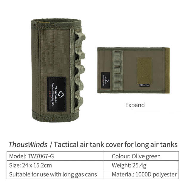 Thous Winds Tactical Gas Tank Cover for Long Gas Tank - Olive Green-Goritta Works Sdn. Bhd. 202501017603 (1619017-X)