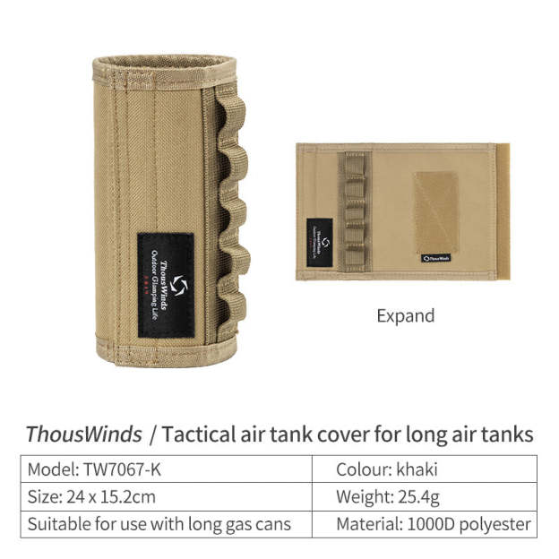 Thous Winds Tactical Gas Tank Cover for Long Gas Tank - Khaki-Goritta Works Sdn. Bhd. 202501017603 (1619017-X)