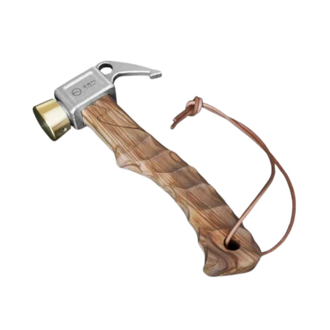 ZEN Camps Peg Hammer - Olive wood, Natural-Goritta Works Sdn. Bhd. 202501017603 (1619017-X)