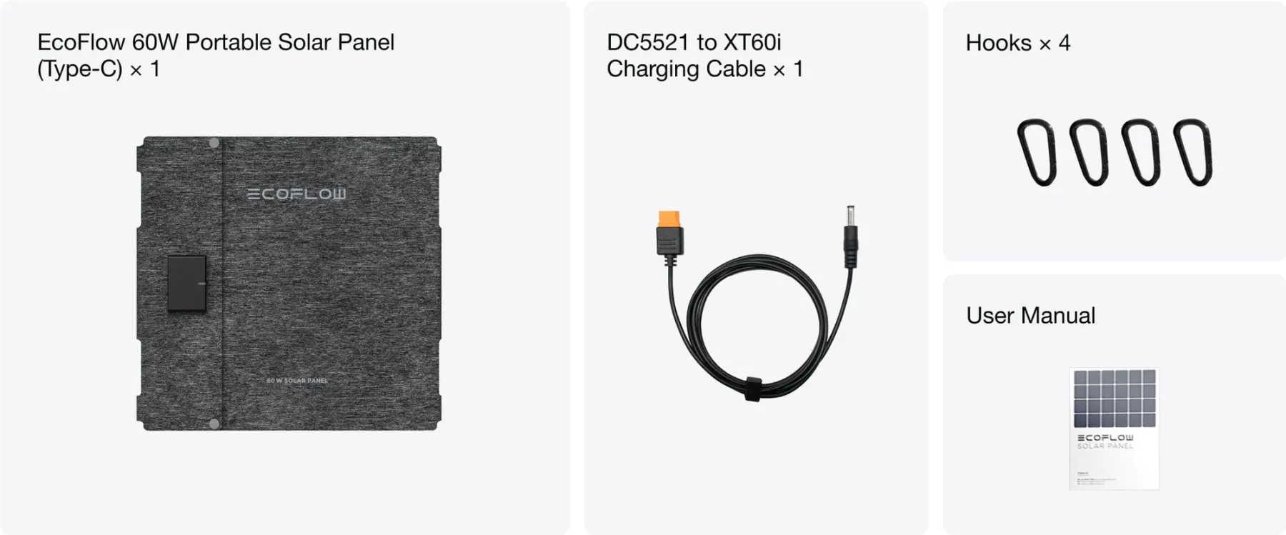 EcoFlow 60W Portable Solar Panel (Type-C)