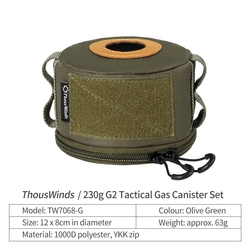 Thous Winds 230g G2 Tactical Gas Canister Set - Olive Green-Goritta Works Sdn. Bhd. 202501017603 (1619017-X)