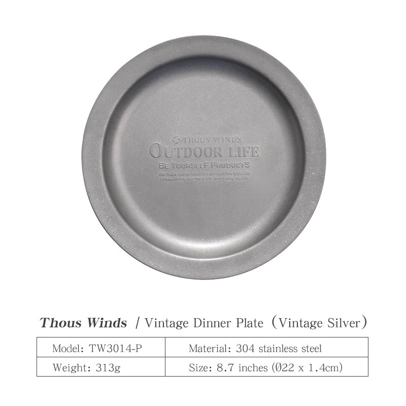 Thous Winds Vintage Dinner Plate - Vintage Silver-Goritta Works Sdn. Bhd. 202501017603 (1619017-X)