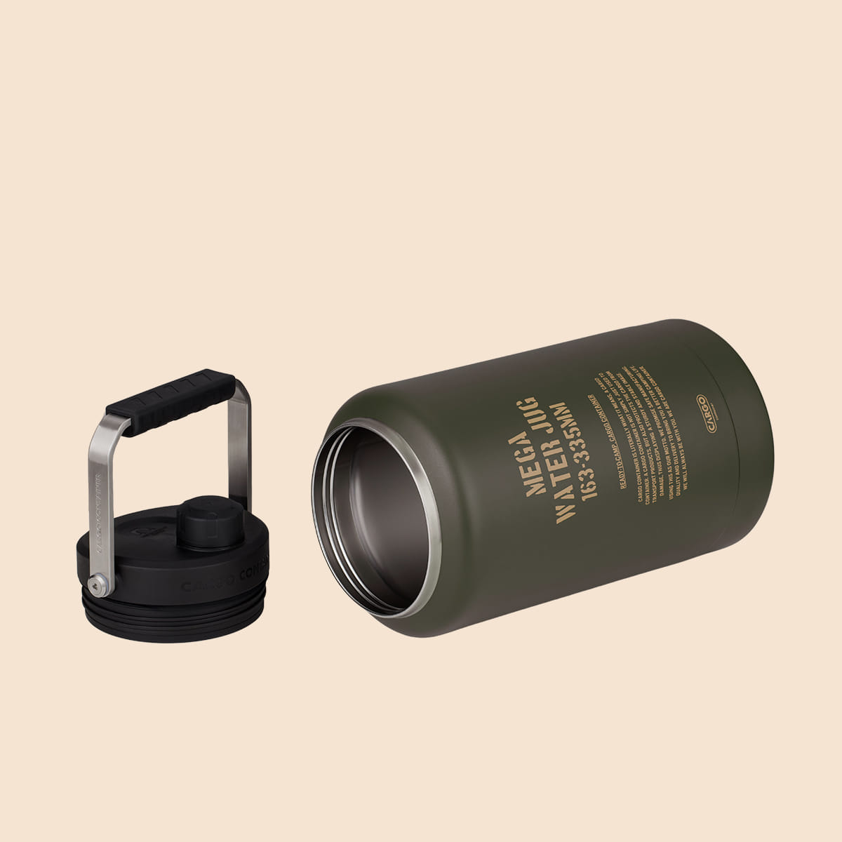 Cargo Container Mega Water Jug 3.8L - Beige