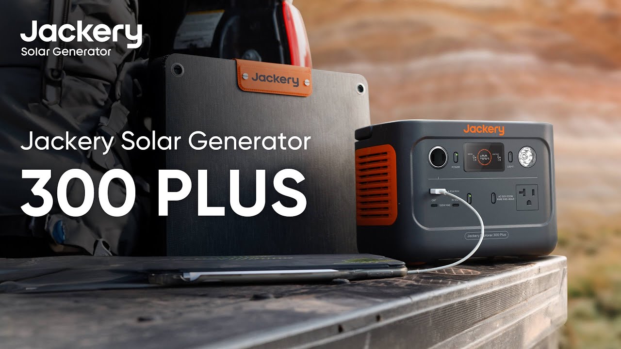 Jackery Explorer 300 Plus Portable Power Station - 288Wh, AC 300W