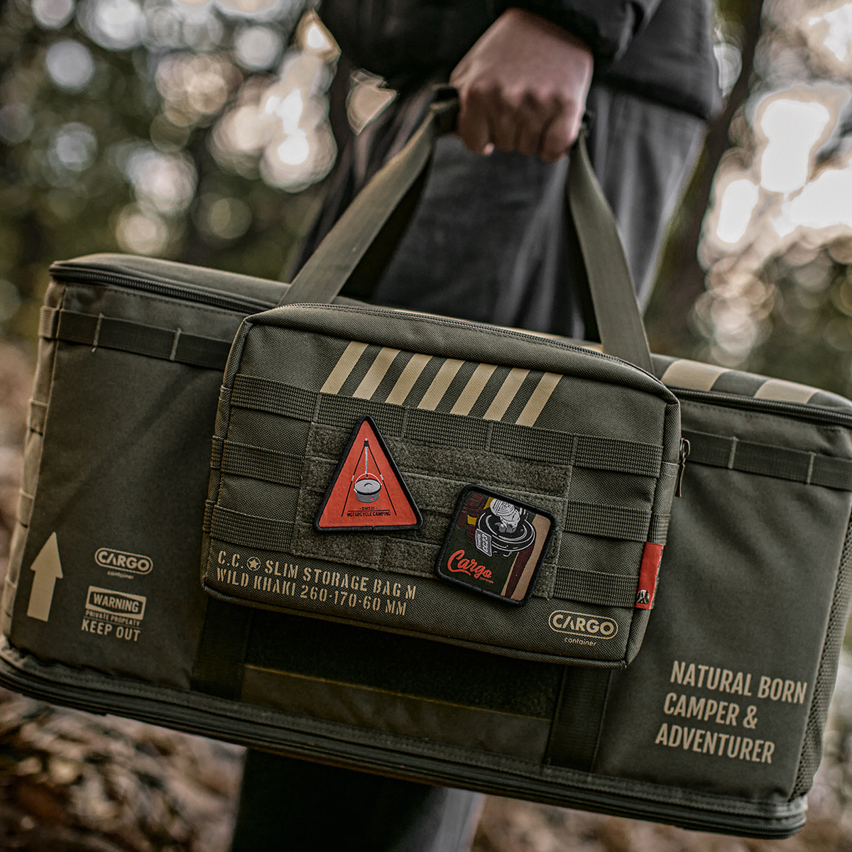 Cargo Container Slim Storage Bag - Black